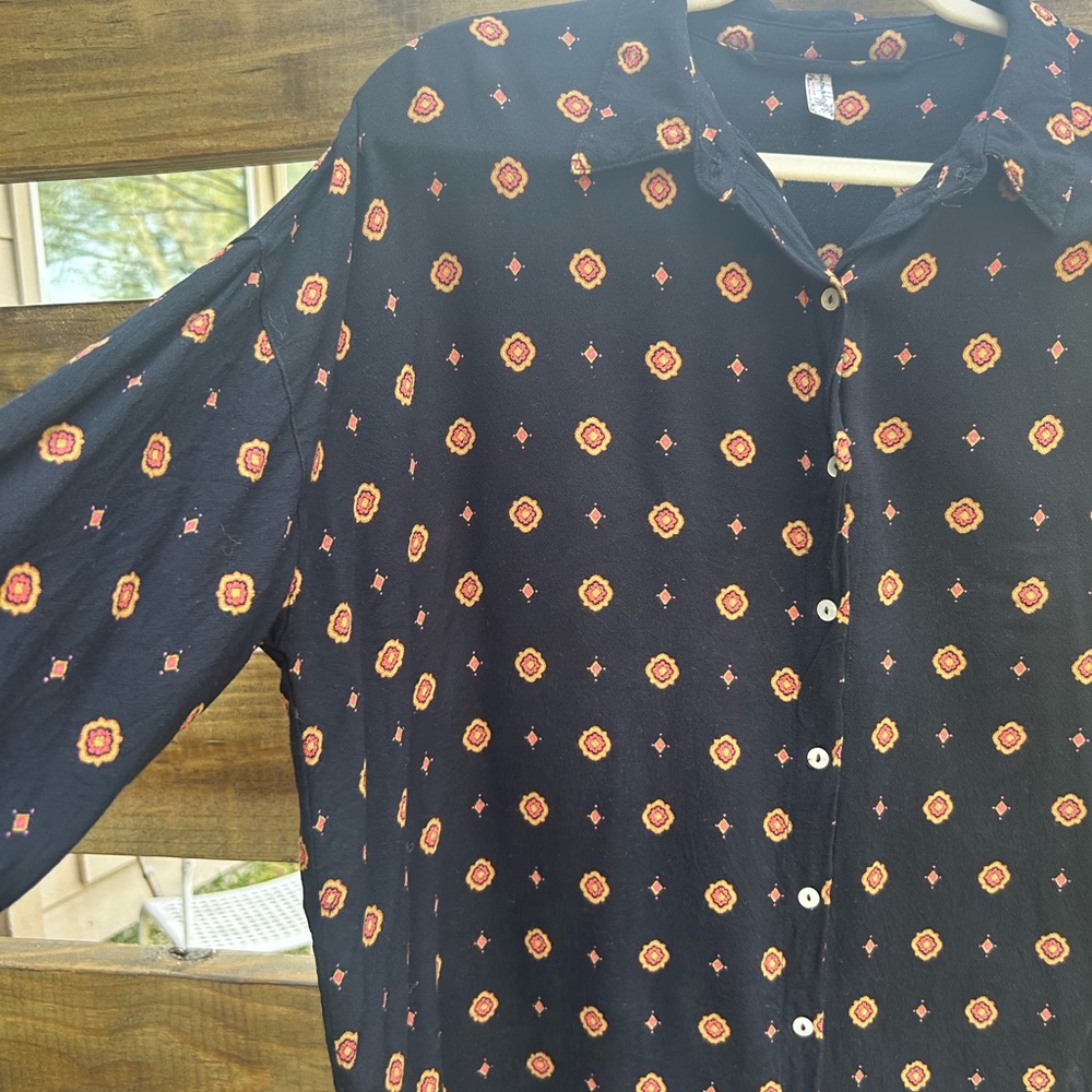 Women’s Free People Boho Button-Up Shirt